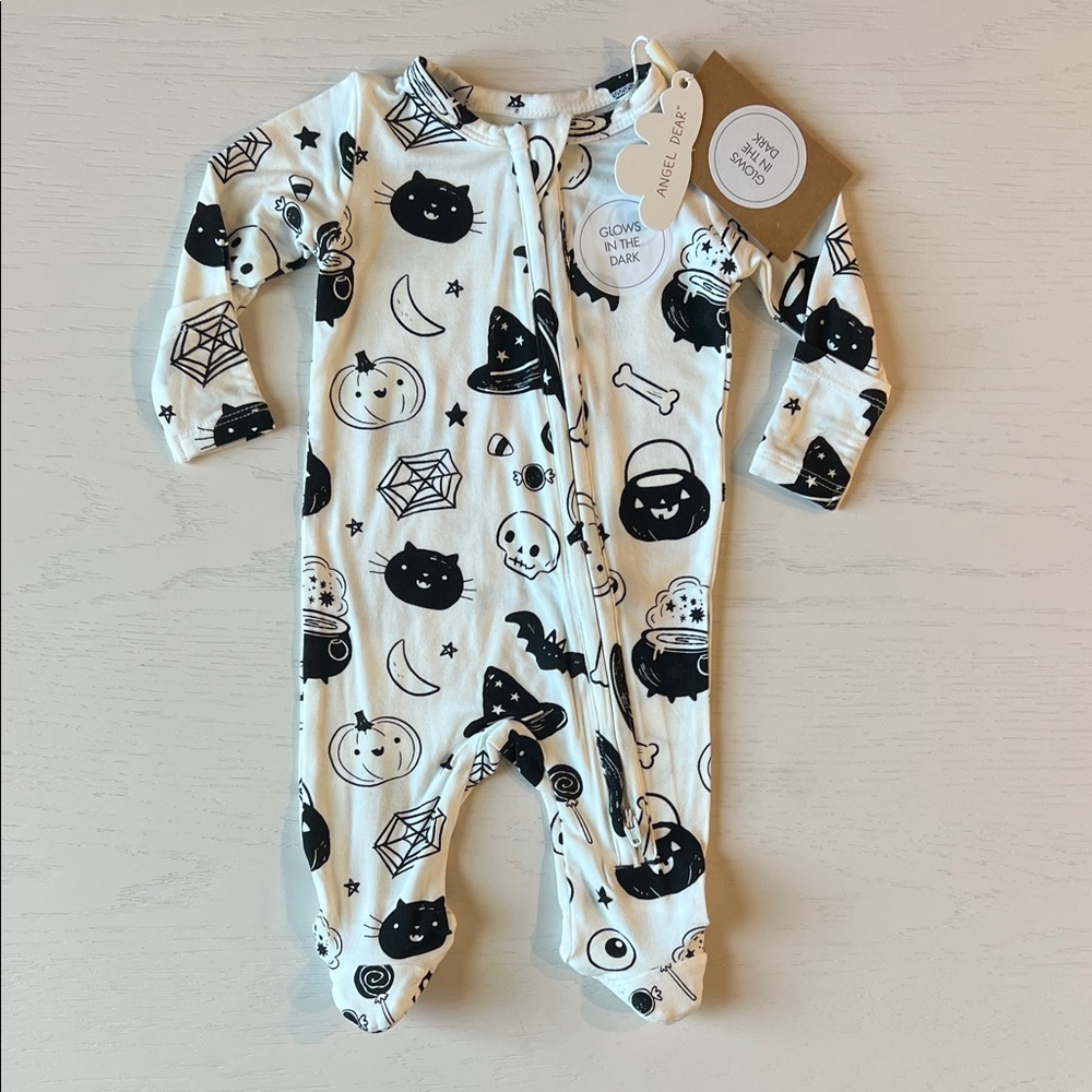 🎃 Angel Dear Bamboo Footie Halloween 6-9 months